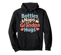 New Grandpa First Time Grandfather Proud Papa Announcement Pullover Hoodie