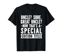 New Great Uncle Baby Announcement Uncles Father's Day T-Shirt