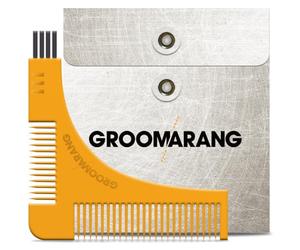 New Groomarang Beard Styling and Shaping Template Comb Tool Perfect Lines & Symmetry Shape Face Neck Line Fast And Easily.
