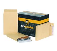 New Guardian Envelopes Heavyweight Peel and Seal Gusset 25mm 130gsm Manilla 241x165mm [Pack of 100]