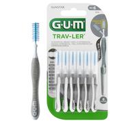 NEW GUM Interdental Brushes Trav-Ler 2.0mm Grey 6 pieces