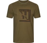 New - Härkila Hunting Shirt - T-Shirt H-Logo - Dark Olive