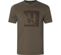 New - Härkila Hunting Shirt - T-Shirt H-Logo - Major Brown