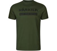 New Härkila T-shirt Logo - 2 Pack - Duffel Green/Phantom