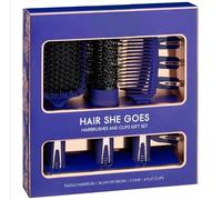 New Hairbrush Gift Set 3pc - Purple - Set Gives You Complete Control Over Your Look - Hairbrush Set - B01.
