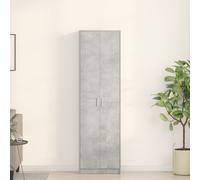 vidaXL Wardrobe Concrete Grey 55 x 25 x 189 cm Engineered Wood