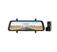 Road Angel Halo Vision 3 4K Mirror Dash Cam Front and Rear - Rear View Mirror Dash Cam with integrated 10 inch LCD touchscreen - Reversing Rearview Dashcam Camera