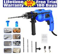 Terratek 1050W Corded Hammer Drill, 13mm Chuck, Variable Speed