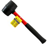 New Hammer Mallet Rubber Grip Handle Diy Fibre Shaft Heavy Duty Strong Lightweight