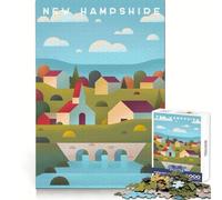 New Hampshire 1000 Pieces Jigsaw Puzzles for Teenagers Sharp Memory Stress Relief Fun Neat Edges Perfect Present size 50x75cm