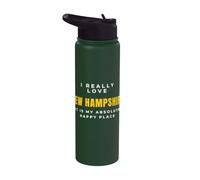 New Hampshire Lover I Really Love Granite State Stainless Steel Insulated Water Bottle