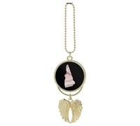 New Hampshire Map Granite Marble Car Decorations Car Hanging Accessories Rearview Mirror Ornaments Car Pendant Car Charm