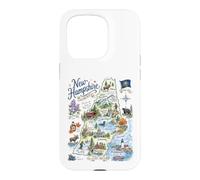 New Hampshire, NH, USA, Maps, Icons Case for iPhone 15 Pro