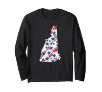 New Hampshire Patriotic USA Flag America for Men Women Adult Long Sleeve T-Shirt