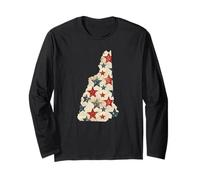 New Hampshire Patriotic USA Flag America for Men Women Adult Long Sleeve T-Shirt