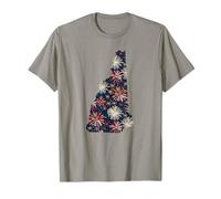New Hampshire Patriotic USA Flag America for Men Women Adult T-Shirt