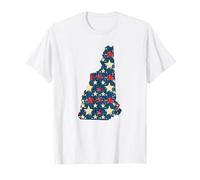 New Hampshire Patriotic USA Flag America for Men Women Adult T-Shirt