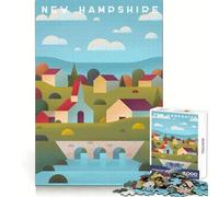 New Hampshire Puzzles for Teenagers 1000 Pieces Brain Development Quiet Enjoyment Clean Join Seasonal Gift size 38x26cm