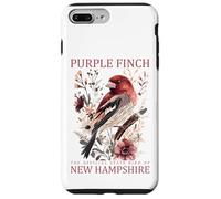 New Hampshire State Bird Red Finch Floral Art Case for iPhone 7 Plus/8 Plus