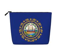 New Hampshire State Flag A Versatile Travel Makeup Bag, Ideal for Daily Routines and Business Journeys