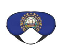 New Hampshire State Flag Comfortable Sleeping Aid Soft Eye Mask Adjustable Blackout Cover Reversible Night Rest