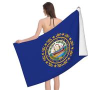New Hampshire State Flag Large Microfiber Sand Pool Bath Swim Towel,Lightweight And Thin Camping Towel