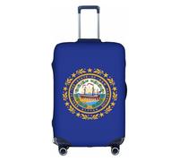 New Hampshire State Flag Luggage Cover for Suitcases Elastic Travel Bag Luggage Stylish Design, white, XL, Fashion