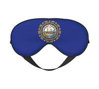 New Hampshire State Flag Print Soft Eye Cover for Women Men Night Sleep Travel Nap