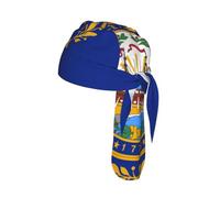 New Hampshire state flag Printed Do Rag Cap, Quick Dry Mesh Cycling Cap Helmet Liner for Biking Running Hiking