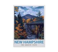 New Hampshire The Granite State，Jigsaw Puzzles for Adults 1000 Piece, Classic Puzzle Teens Boys Girls Puzzles Sturdy Tight Fitting Pieces,Letters On Back for Ideal Challenging And Gift（38x26cm）-O64