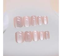 New Hand Made Manicure False Nails Design Manicure Wear Armor Manicure Tools Nail Armor Wearing Wear-resistant Patch press june tips square june square tips nails christmas and june almond tip