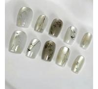 New Hand Made Manicure False Nails Design Manicure Wear Armor Manicure Tools Patch Nail Armor Wear-resistant Wearing tip oat june on on handmade short tips olive