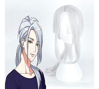 New Hand Tour A3! Cosplay Yukishiro Azuma Cosplay Silvery Ponytail Wigs Halloween Carnival Party Cosplay Wigs