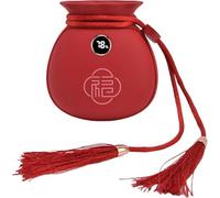 New Hand Warmer, Rapid Heating Intelligent Polymerization Chip, Easy to Operate, Visual Temperature with Lucky Bag Design, USB Rechargeable Electric Handy Warmer for Winter (Color:Red)