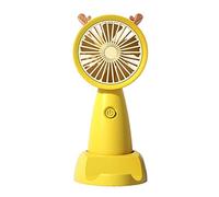 New Handheld Portable Fan USB Charging Cartoon Dormitory Desktop Holder Small Fan 300mAh New Usb Hand-held Phone Stand Holder Portable Student Small Fans Electric