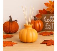 New Harvest Home 100ml Fragranced Diffuser, Cinnamon & Nutmeg Scent, Decorative Home Accessory for Filling Your Space with Warm, Festive Autumn Aromas to Celebrate the Harvest Season -A57