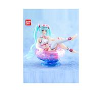 New Hatsune Miku Anime Figure Aqua Float Girls Elaina Action Figure Kawaii Sit Swimming Ring Girl Figurine Collectible Toys