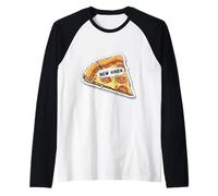 New Haven Style Pizza Connecticut Apizza Foodie Culture Raglan Baseball Tee
