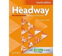 New Headway: Pre-Intermediate Fourth Edition: Workbook + iChecker with Key by Soars. John ( 2012 ) Paperback