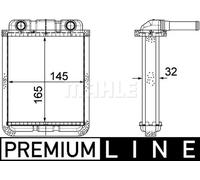 MAHLE AH 182 000P Heater matrix