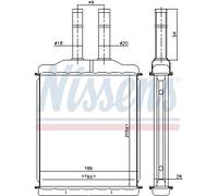 NISSENS 76505 Heater matrix