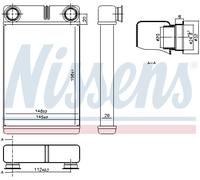 NISSENS 76515 Heater matrix