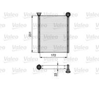 Valeo Heater Matrix Core Heat Exchanger fits Citroën Ds