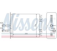 NISSENS 71439 Heater matrix