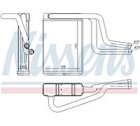 NISSENS 71744 Heater matrix