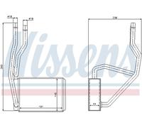 NISSENS 71765 Heat Exchanger, interior heating for FORD,MAZDA