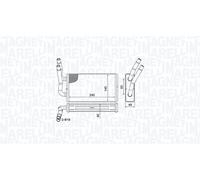 MAGNETI MARELLI 350218450000 Heater matrix