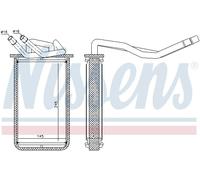 NISSENS 71768 Heater matrix