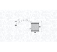 MAGNETI MARELLI 350218425000 Heater matrix