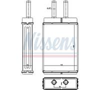 Nissens 77506 Heat Exchanger, interior heating